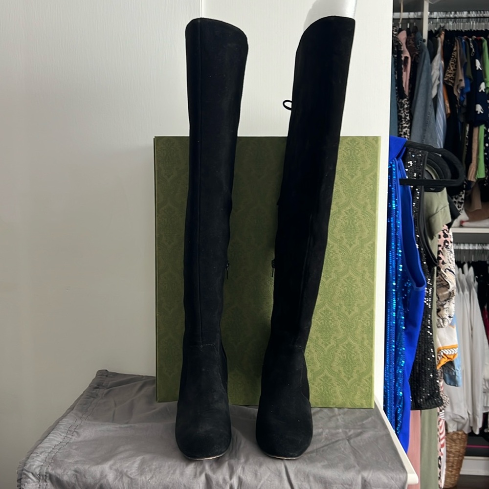 Black suede over the knee Vince Camuto boots
